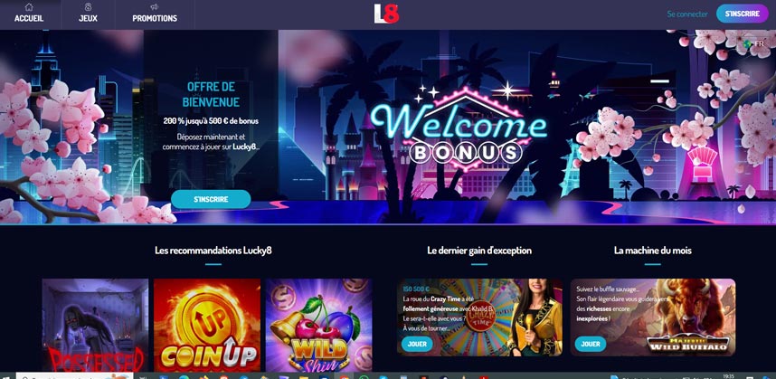Lucky8, un casino en ligne au top sur le thème de Las Vegas